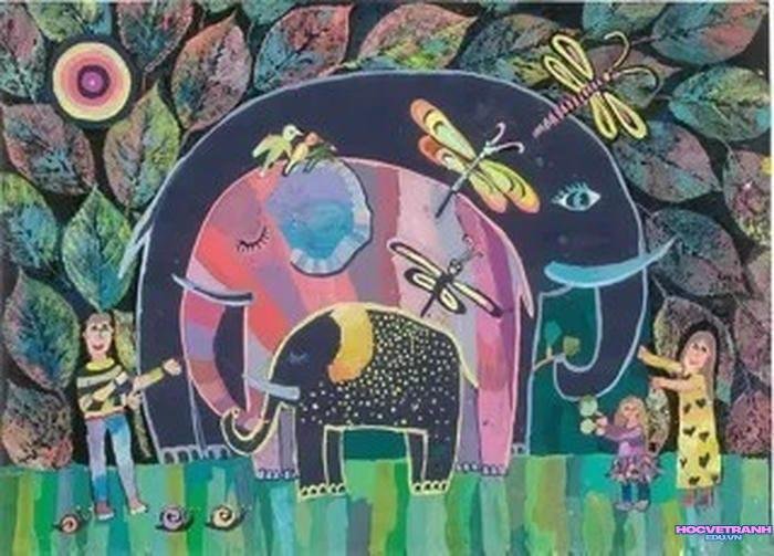 vẽ tranh bảo vệ động vật quý hiếm