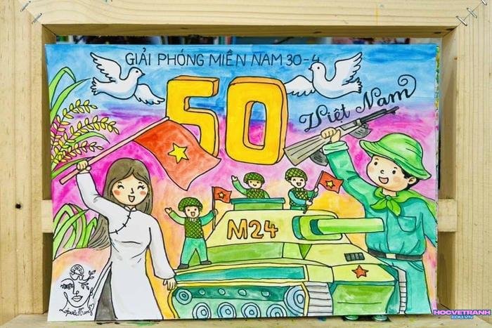 vẽ tranh bảo vệ hòa bình bằng tay