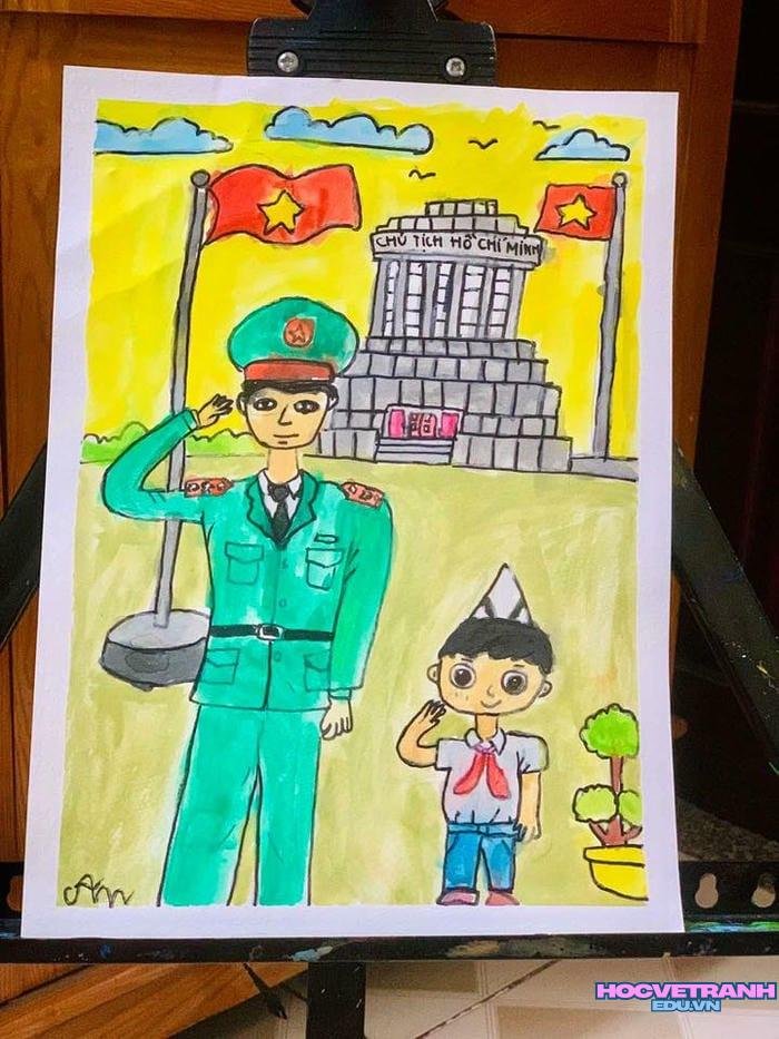 vẽ tranh bảo vệ hòa bình cho trường học