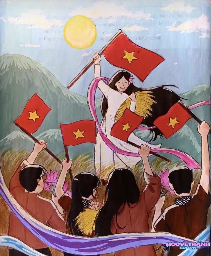 vẽ tranh bảo vệ hòa bình nhân loại