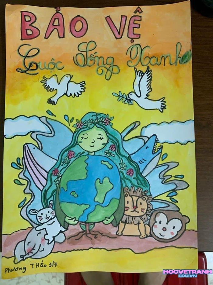 vẽ tranh bảo vệ môi trường và năng lượng