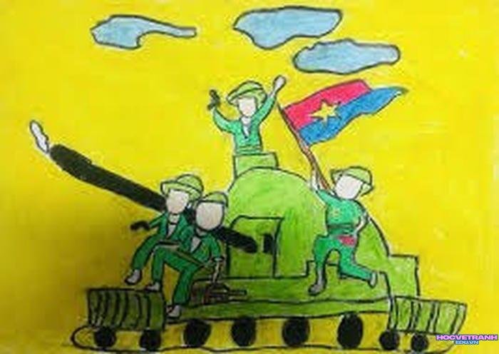 vẽ tranh bảo vệ tổ quốc học sinh