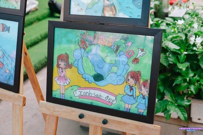 vẽ tranh bảo vệ trái đất và không khí