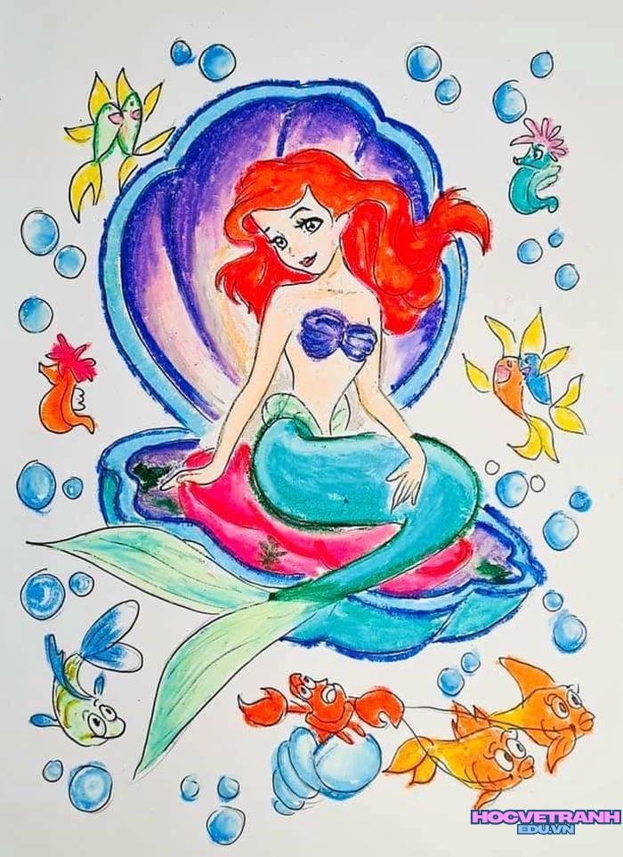 vẽ tranh bìa chuyện cổ tích nhân vật