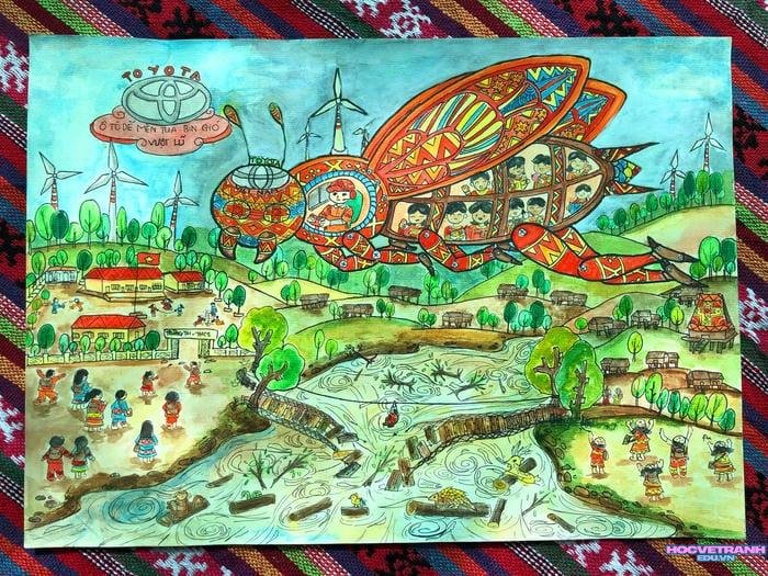 vẽ tranh bìa chuyện cổ tích rồng