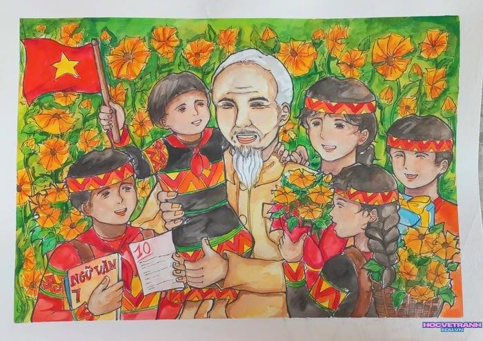 vẽ tranh bìa sách chi tiết