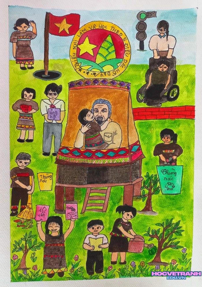 vẽ tranh bìa sách chủ đề