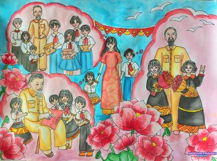 vẽ tranh bìa sách dễ vẽ