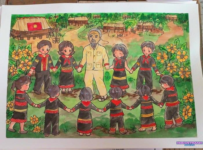 vẽ tranh bìa sách và tên sách