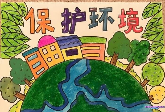 vẽ tranh biến đổi khí hậu của trung quốc