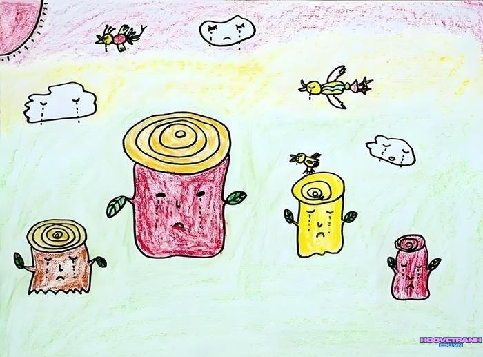 vẽ tranh biến đổi khí hậu lớp 6