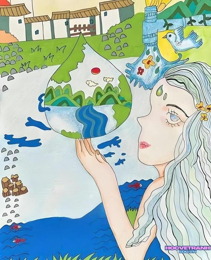 vẽ tranh biến đổi khí hậu mới