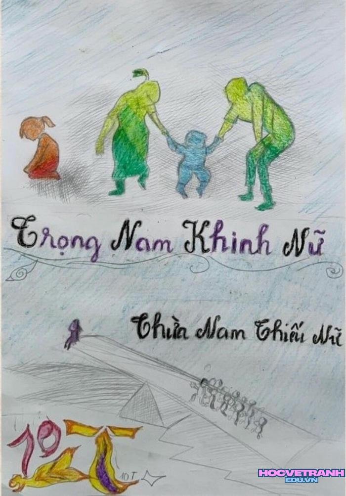 vẽ tranh bình đẳng giới hd