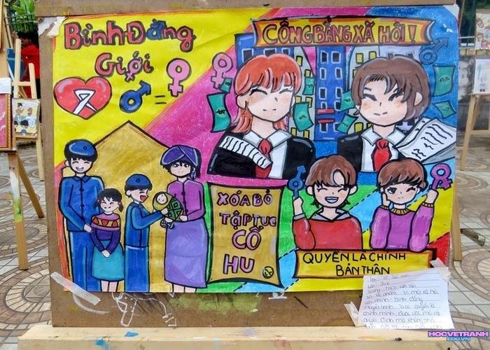 vẽ tranh bình đẳng giới thời đại mới