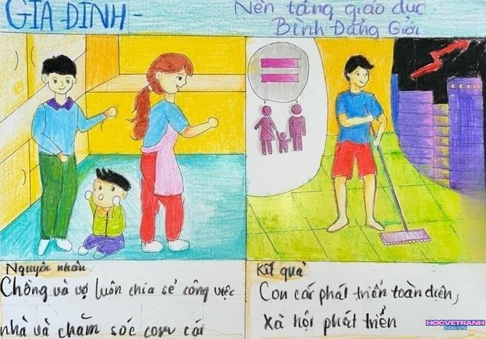 vẽ tranh bình đẳng giới