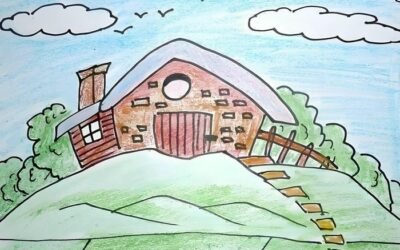 vẽ tranh cảnh đẹp quê hương đơn giản