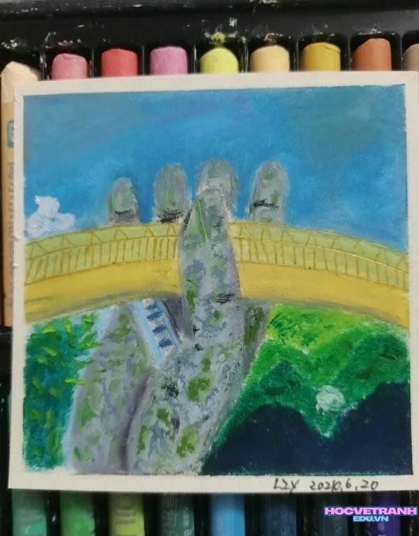 vẽ tranh cầu bàn tay đà nẵng