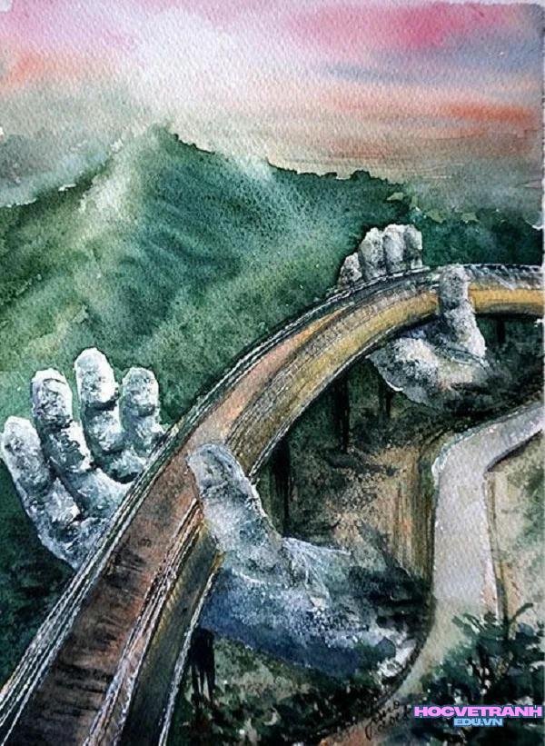 vẽ tranh cầu đà nẵng