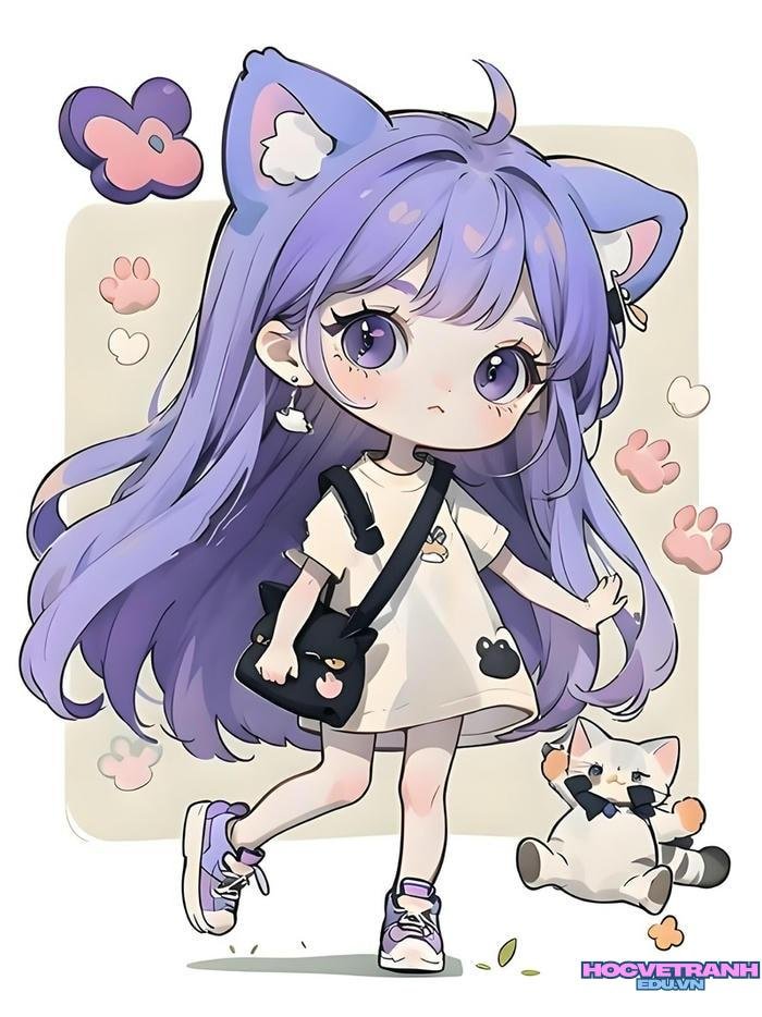 vẽ tranh chibi kiểu