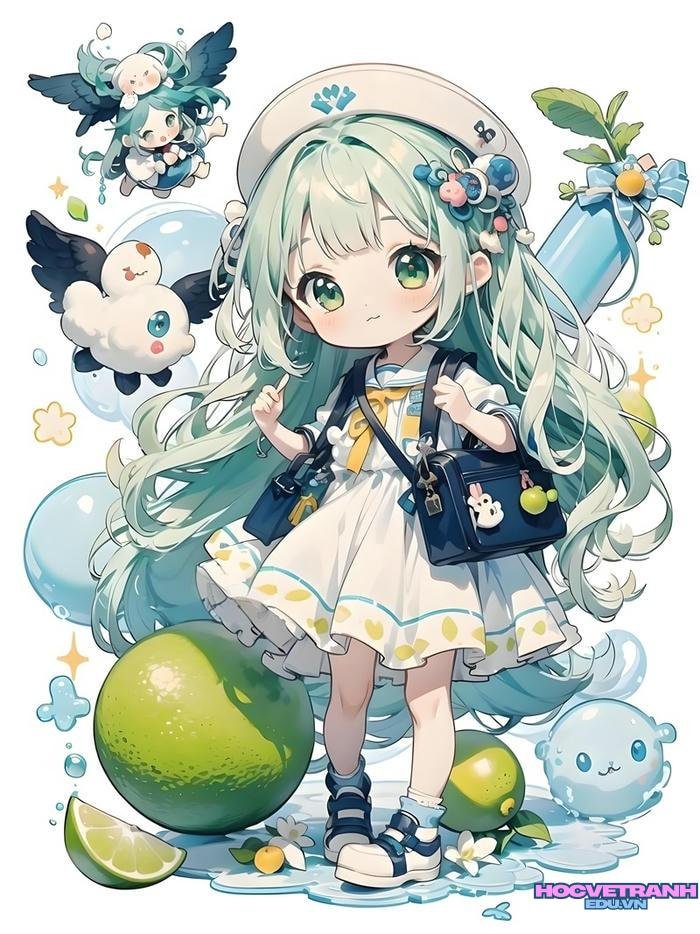 vẽ tranh chibi kiểu anime