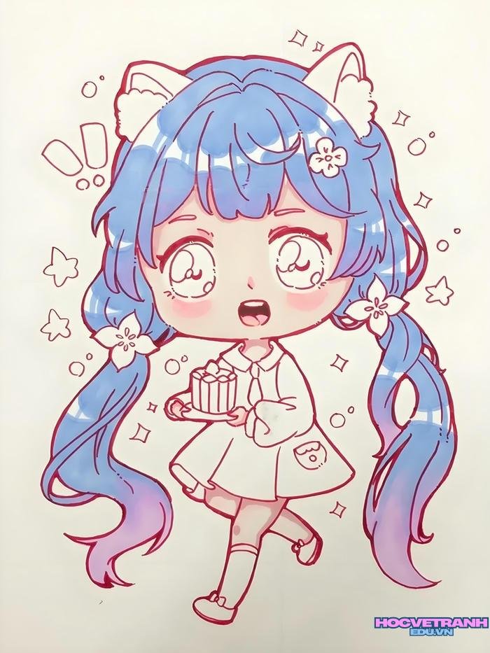 vẽ tranh chibi người