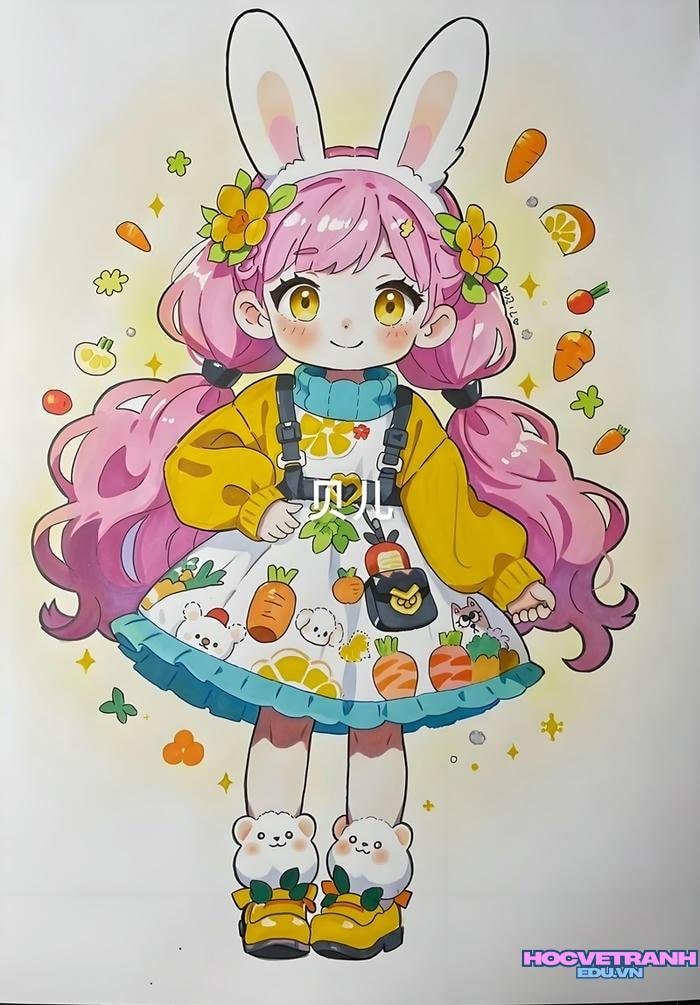 vẽ tranh chibi trong phim hoạt hình