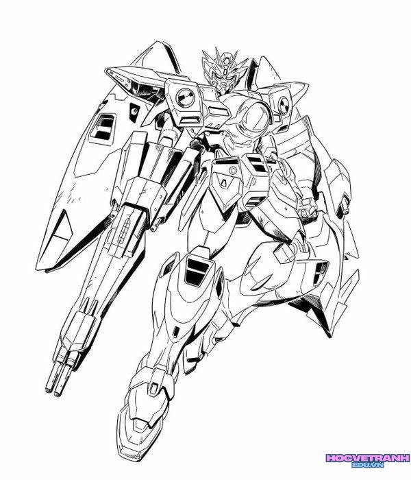 vẽ tranh cho bé gumdam