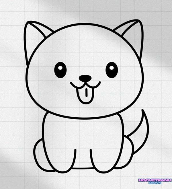 vẽ tranh cho bé mèo