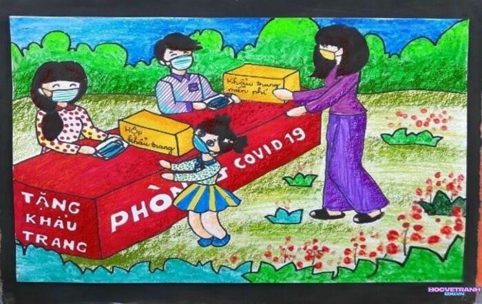 vẽ tranh chủ đề ngôi nhà yêu thương