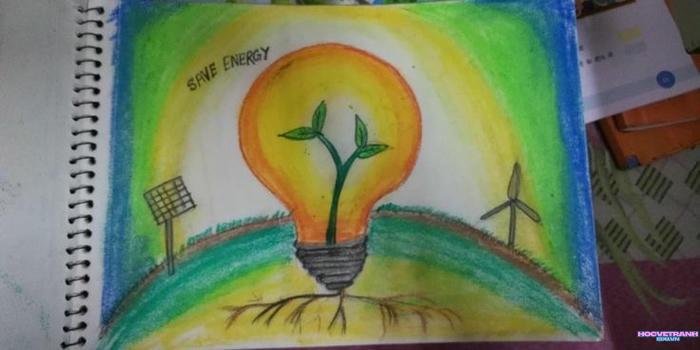 vẽ tranh chủ đề tiết kiệm năng lượng nhất