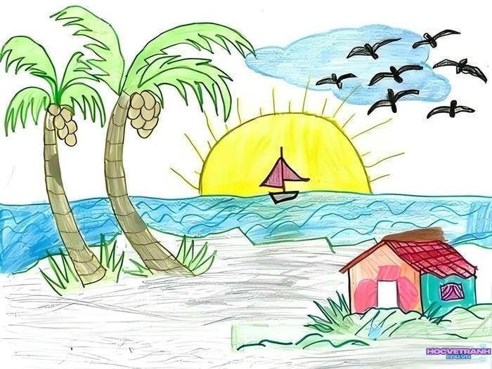 vẽ tranh chủ đề tự do đẹp