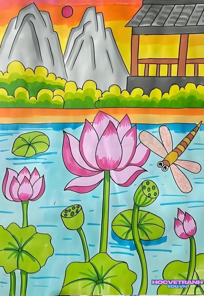 vẽ tranh chủ đề tự do lớp 8