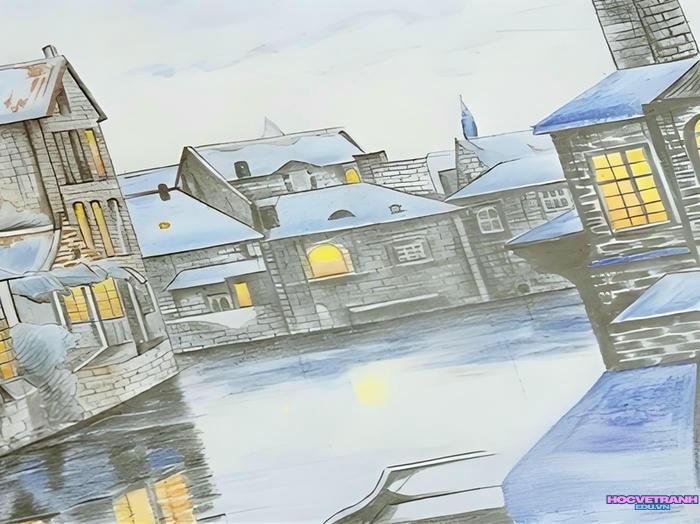 vẽ tranh chủ đề tự do lớp 9