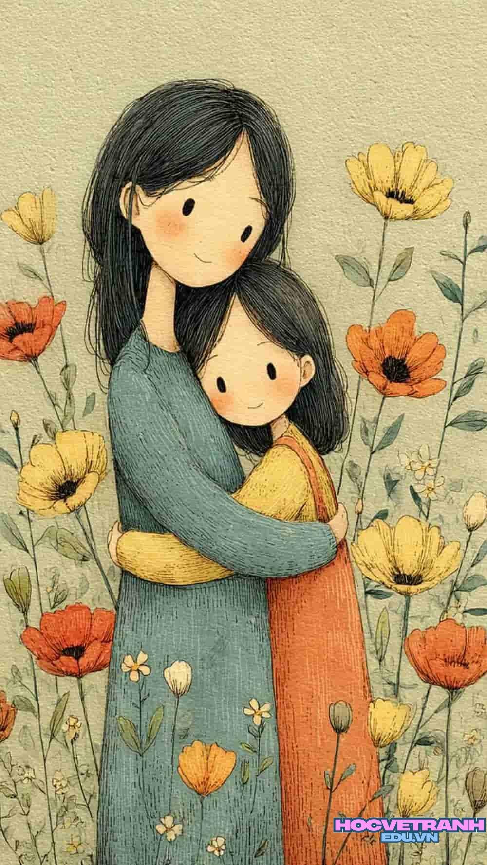 vẽ tranh chủ đề yêu thương đời