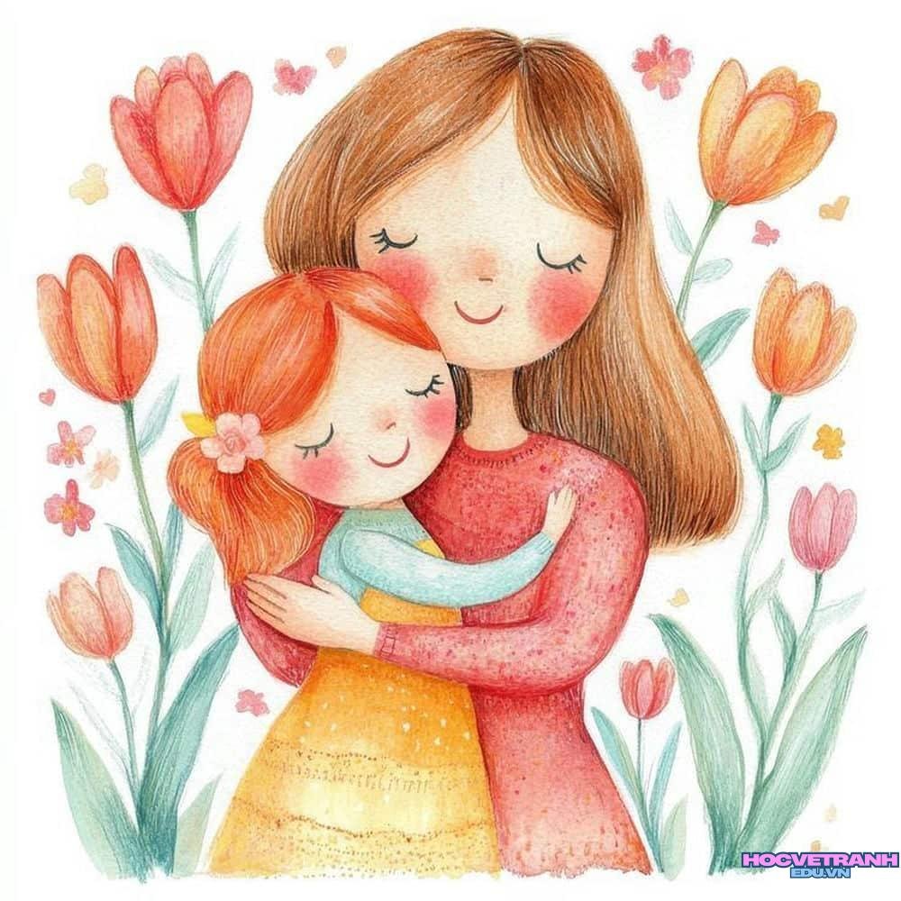 vẽ tranh chủ đề yêu thương giúp đỡ