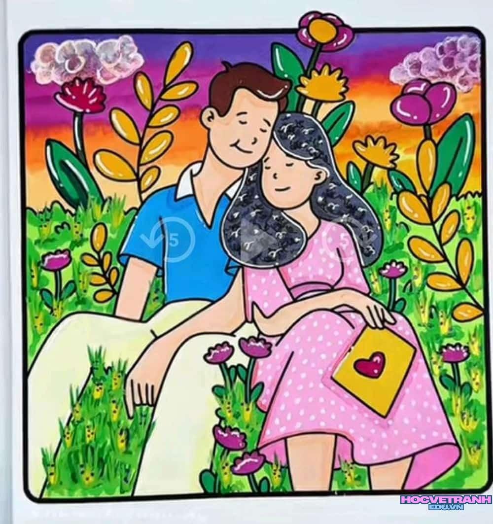 vẽ tranh chủ đề yêu thương người