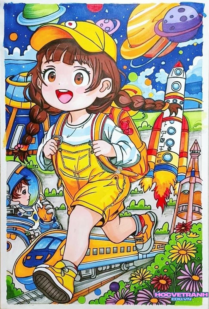 vẽ tranh chuyển động lớp 8