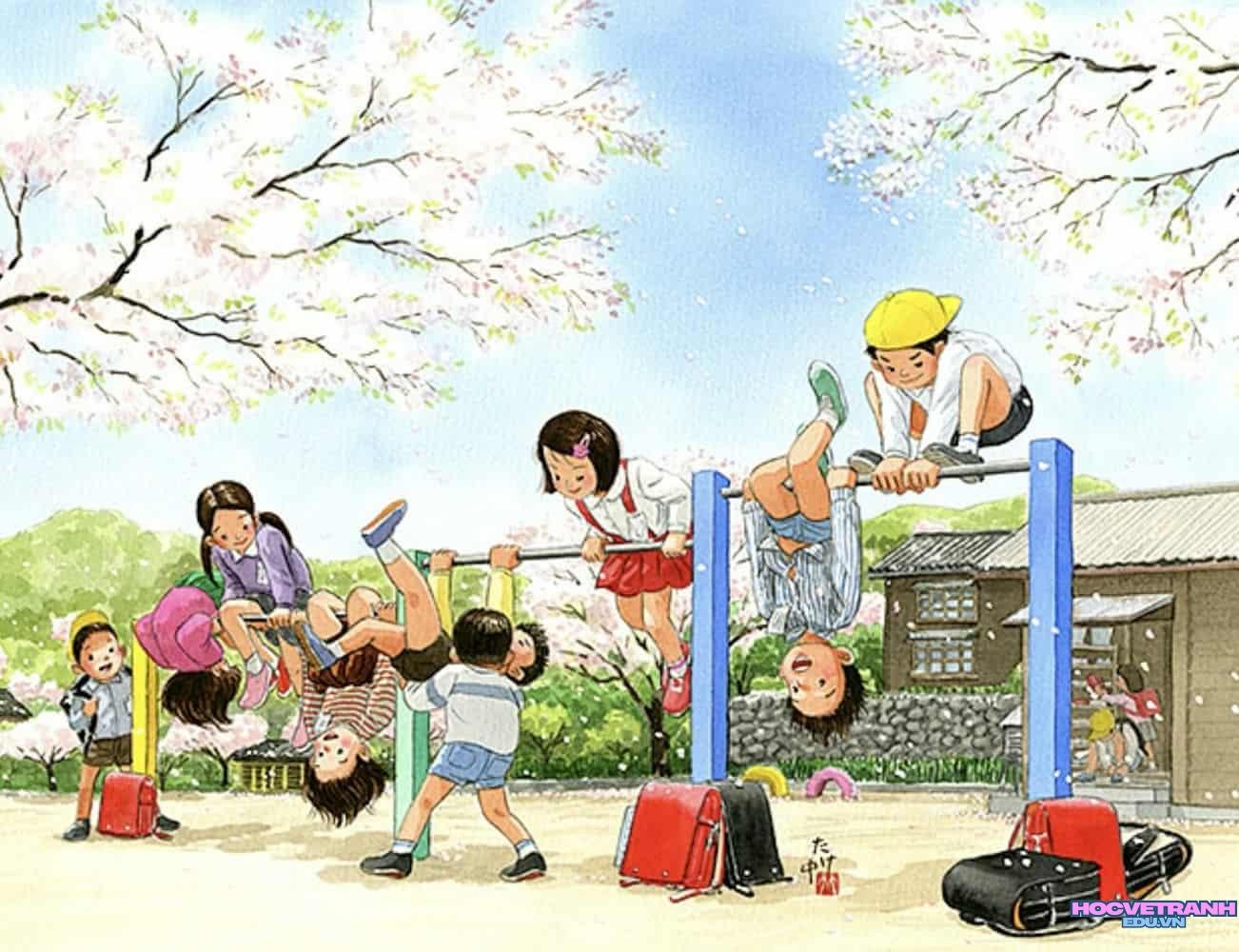 vẽ tranh chuyển động vui nhộn