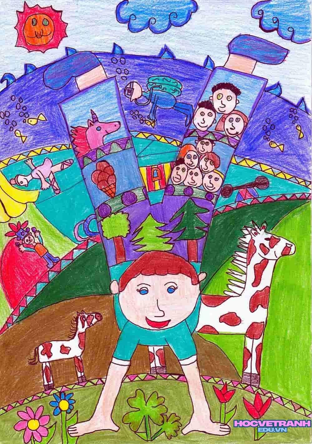 vẽ tranh cổ động bảo vệ