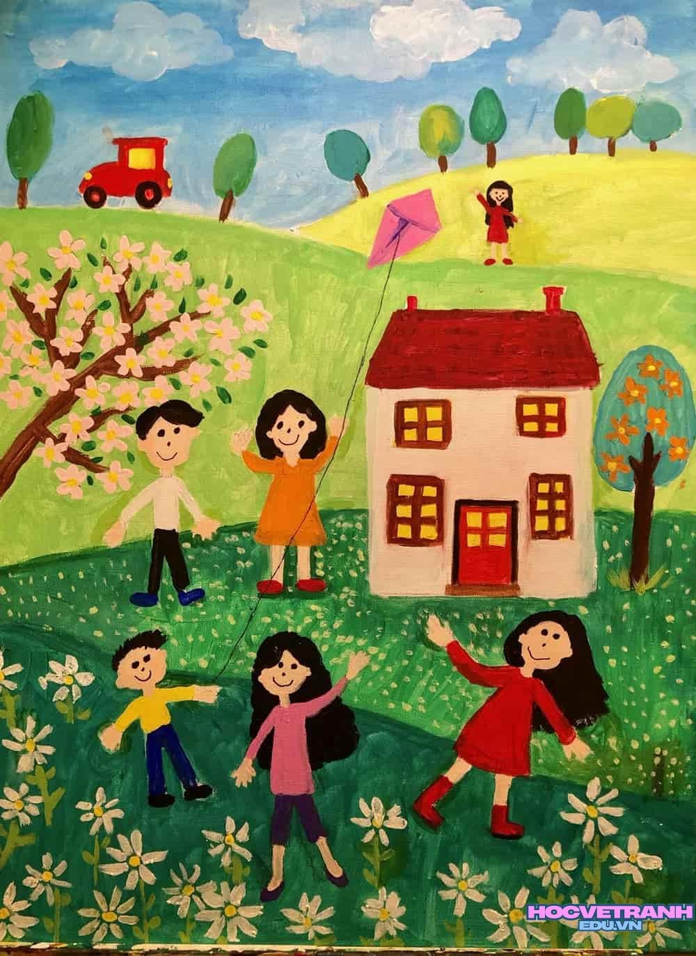 vẽ tranh cổ động dễ vẽ