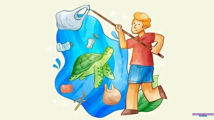 vẽ tranh cổ động đơn giản lớp 8