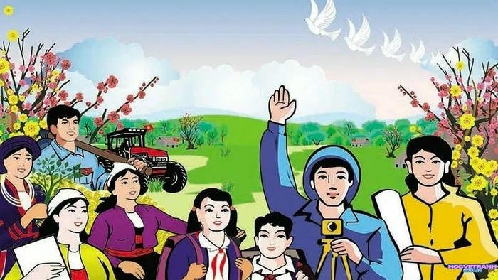 vẽ tranh cổ động không phân biệt chủng