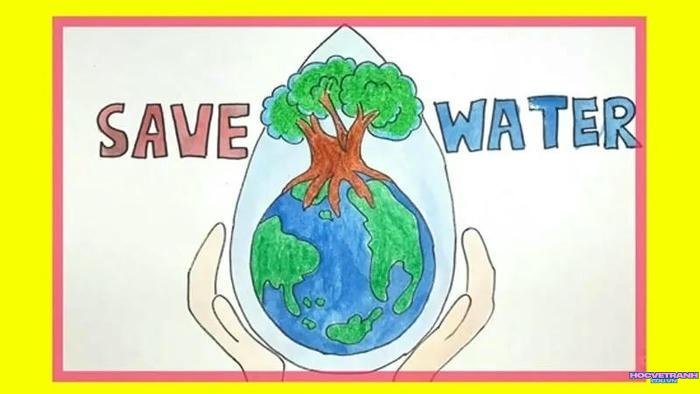 vẽ tranh cổ động trái đất