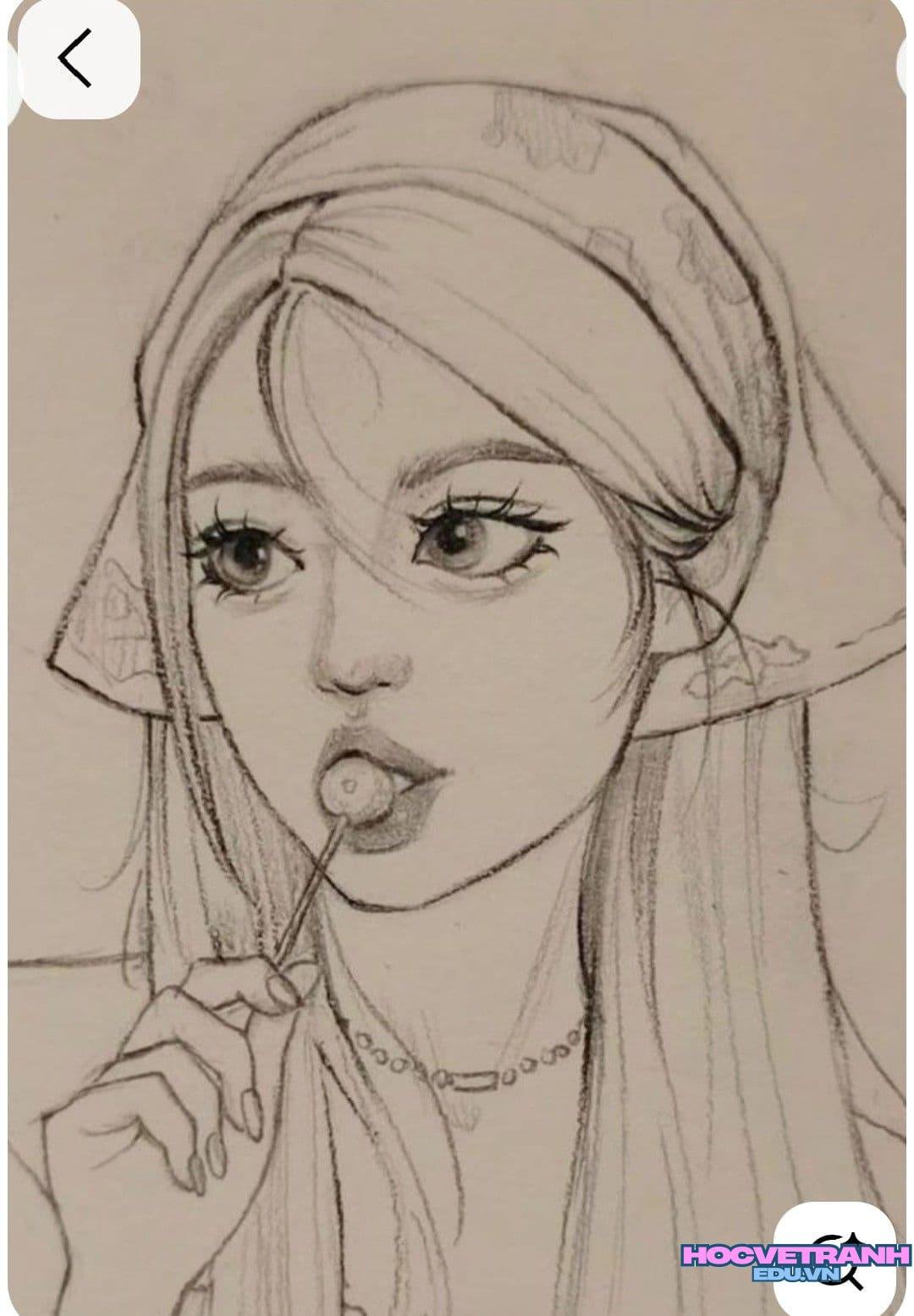 ve tranh co gai cuoi