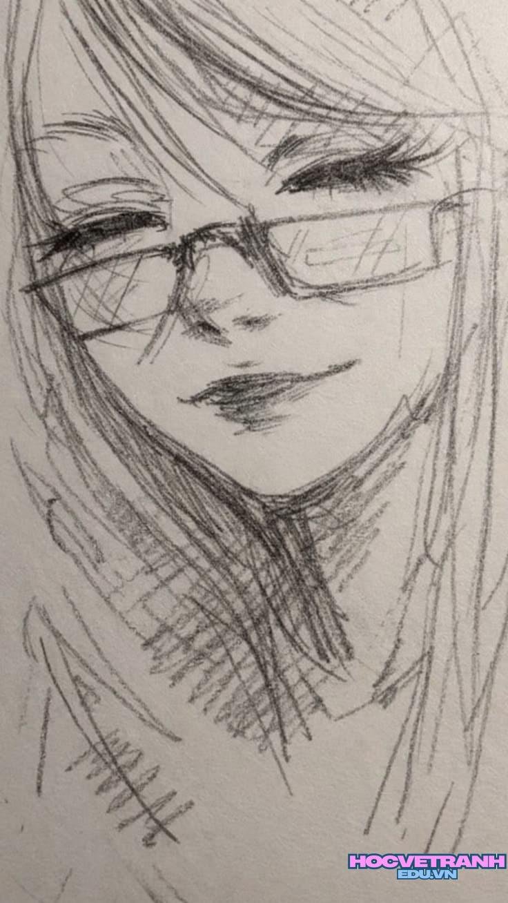 ve tranh co gai hien.