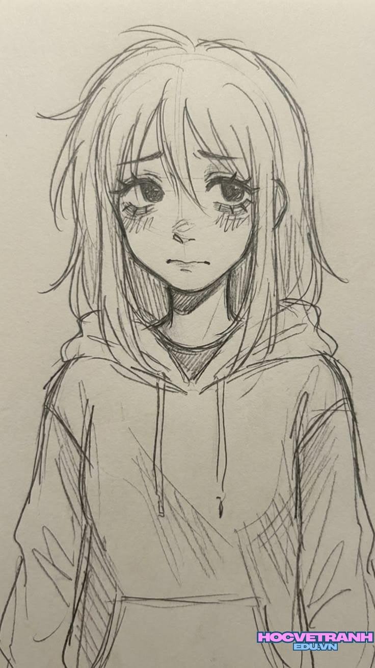 ve tranh co gai nang