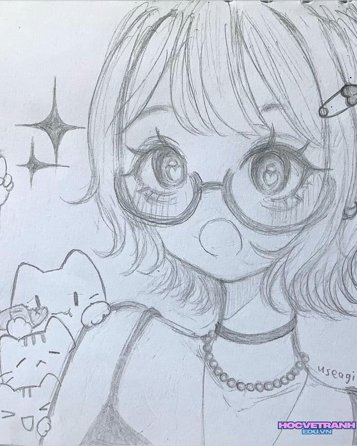 ve tranh co gai thu.