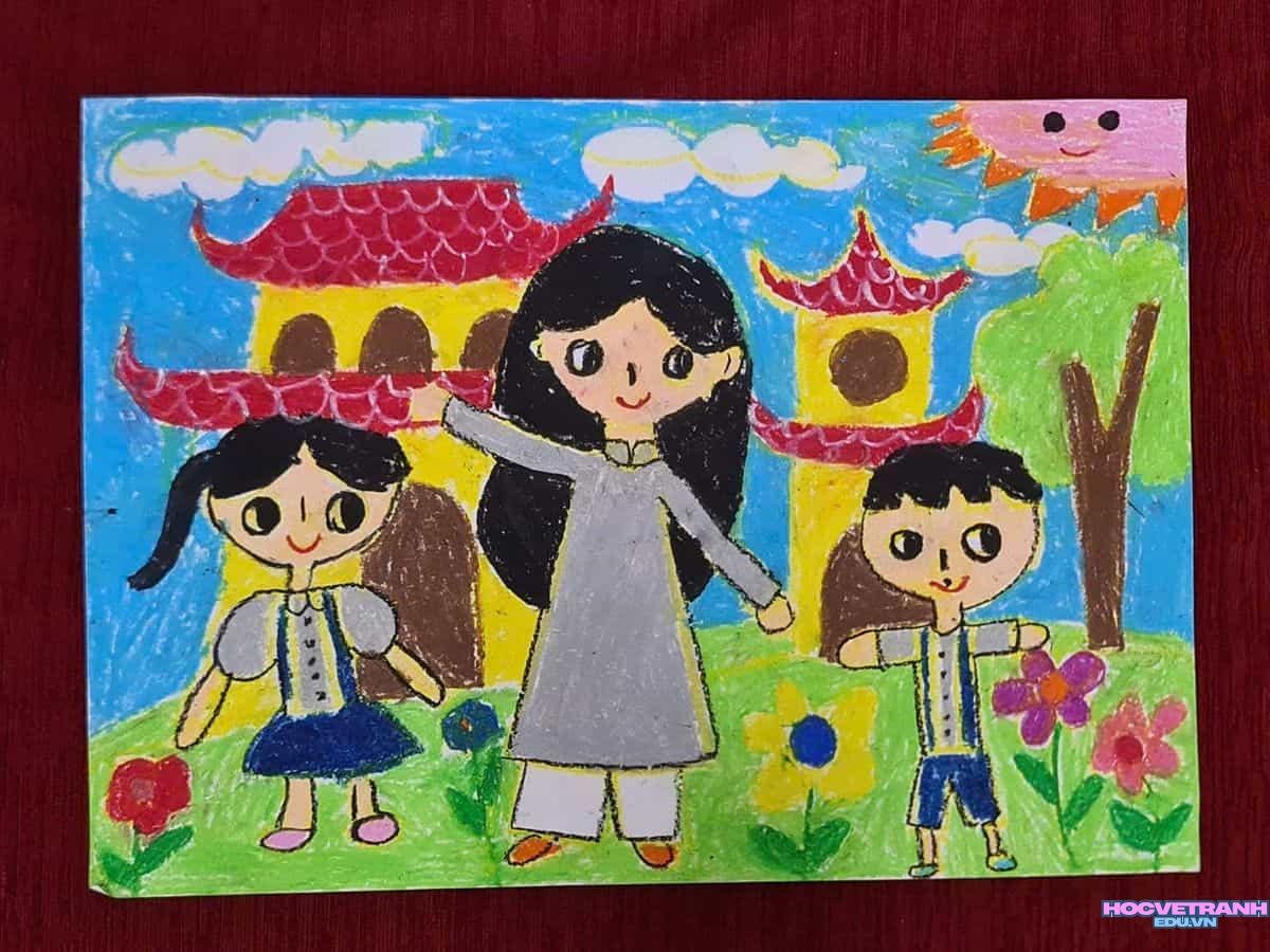 ve tranh co giao day.