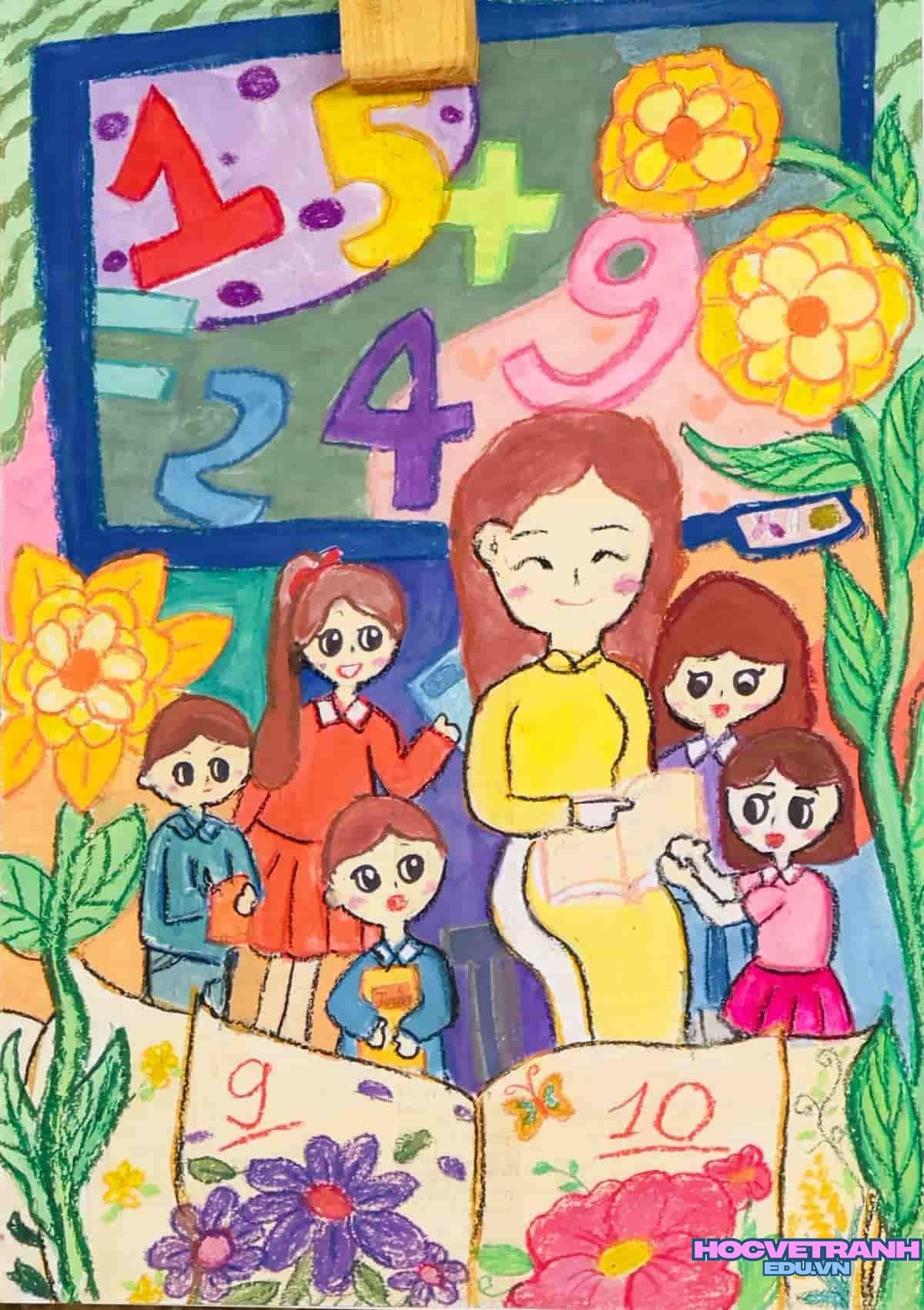 ve tranh co giao giang.