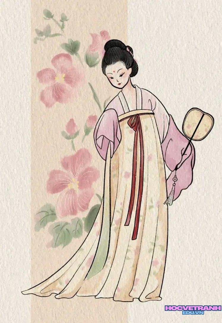 ve tranh co trang tinh.